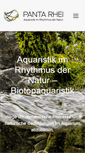 Mobile Screenshot of panta-rhei-aquatics.com